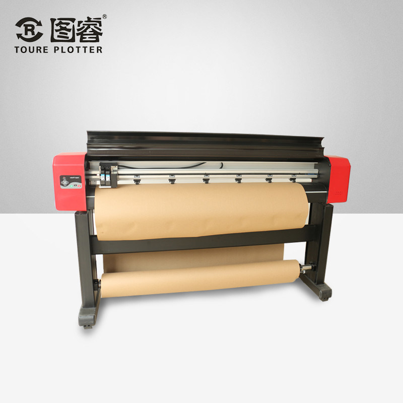 Single Color Vertical Cutting Plotter , Automatic Control Flatbed